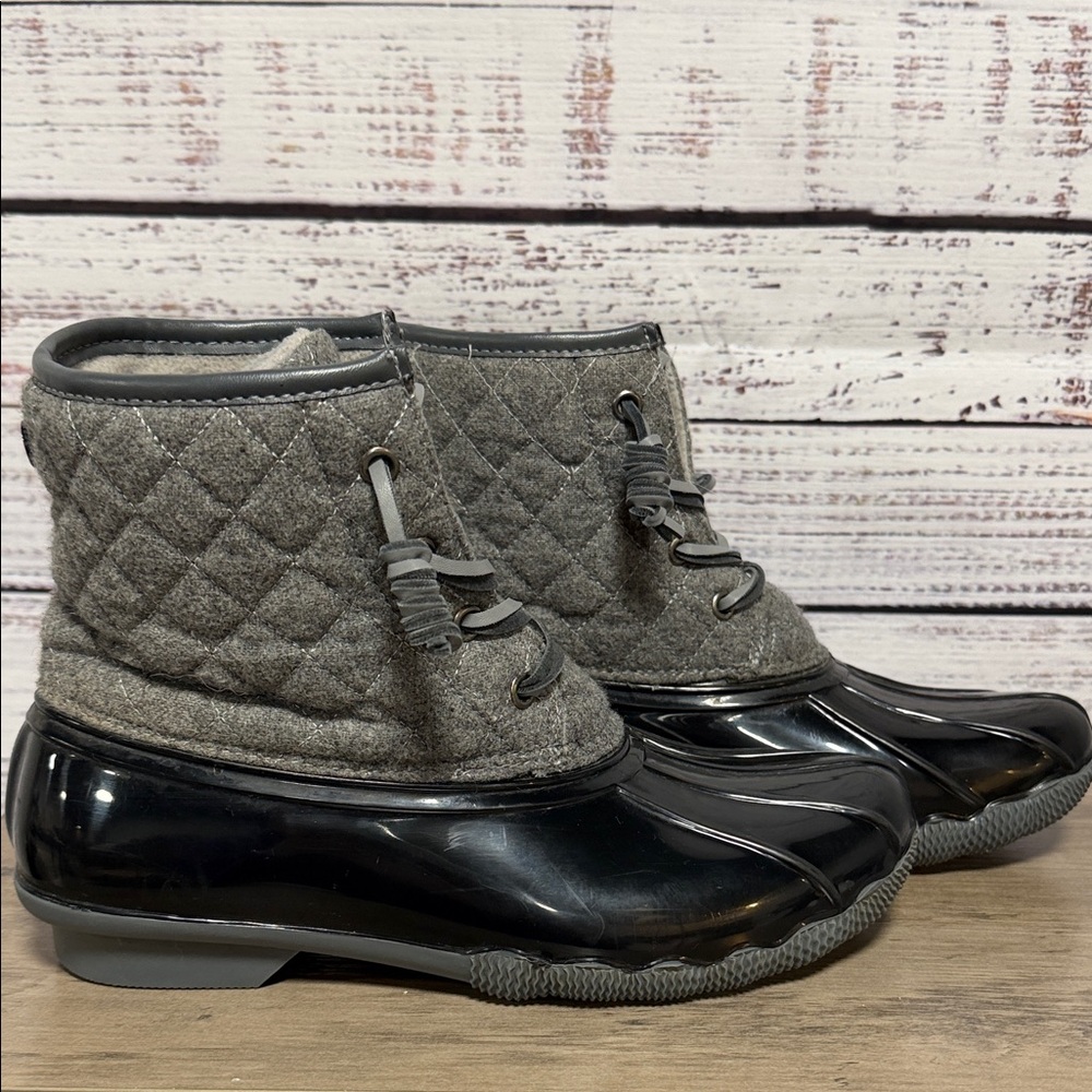 Seven Gray Quilted Women's Boots